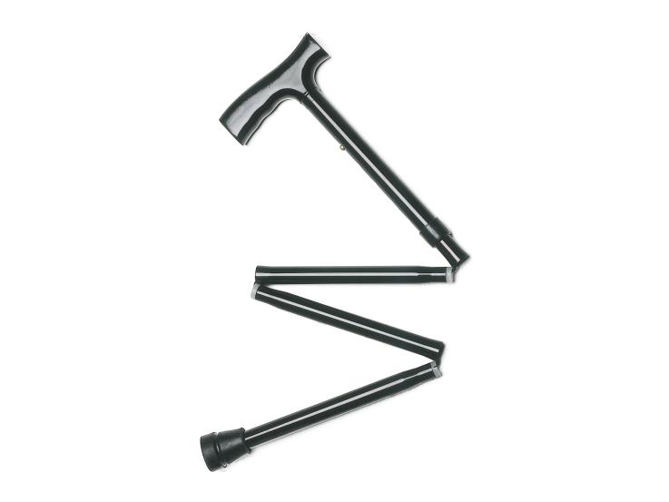 Hliníková hůl a skládací hůl s rukojetí tvaru T